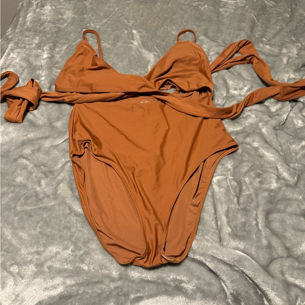 Aerie Terracotta OnePiece Swimsuit Gem